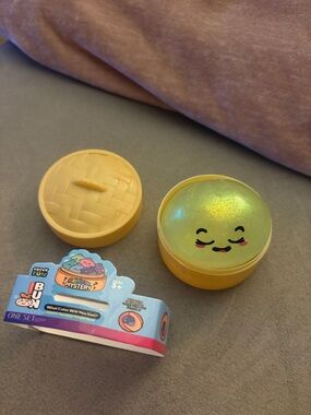 Green Glitter rare mini squishy bun mystery dumpling five below crazy fun